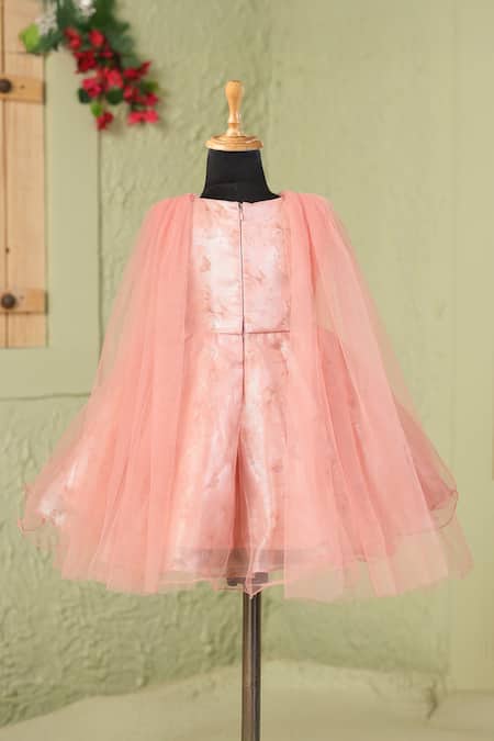 Casa Ninos Rust Floral Victorian Trail Dress 