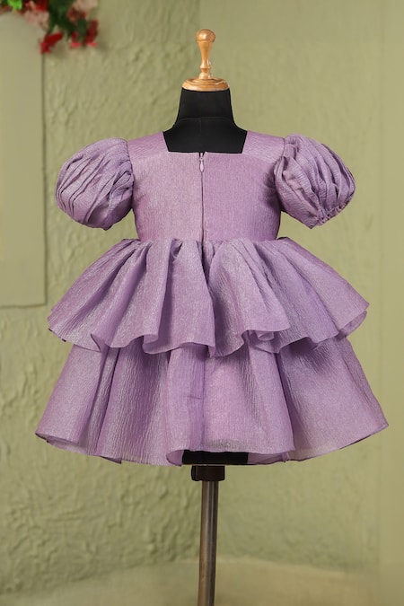 Casa Ninos Frilly Puff Sleeve Dress 