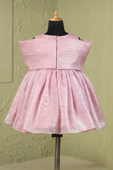 Casa Ninos Bow Yoke Fit and Flare Dress 