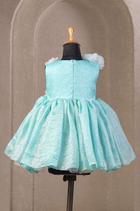 Casa Ninos Flower Embellished Fit and Flare Dress 