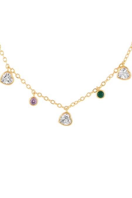 Isharya Multi Color Hues Of Summer Choker Necklace Online at Aza Fashions Isharya_Multi Color Hues Of Summer Choker Necklace _Online_at_Aza_Fashions