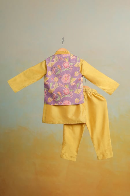 Casa Ninos Floral Print Jacket Set 