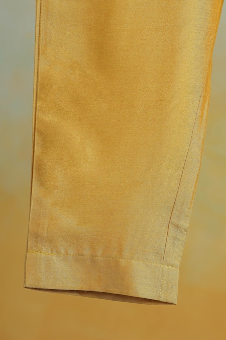 Buy_Casa Ninos_Yellow Cotton Floral Print Jacket Set_Online_at_Aza_Fashions