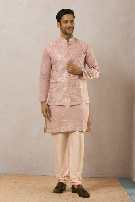 Arihant Rai Sinha Sequin Embroidered Bundi Kurta Set 