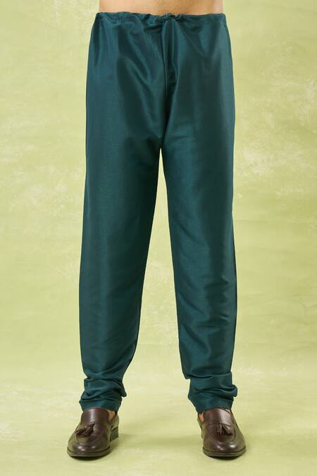 Arihant Rai Sinha_Green Viscose Sequins, Mirrors, Embroidery Bundi Kurta Set _at_Aza_Fashions