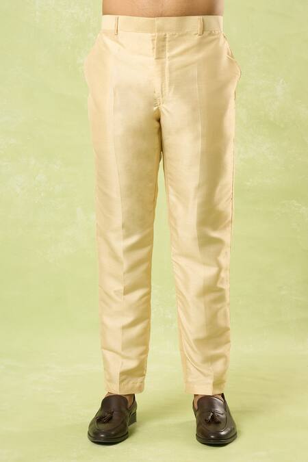 Buy_Arihant Rai Sinha_Gold Sequins, Embroidery Blossom Sherwani Set_Online_at_Aza_Fashions