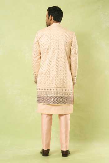 Arihant Rai Sinha Sequin Embroidered Sherwani Set 