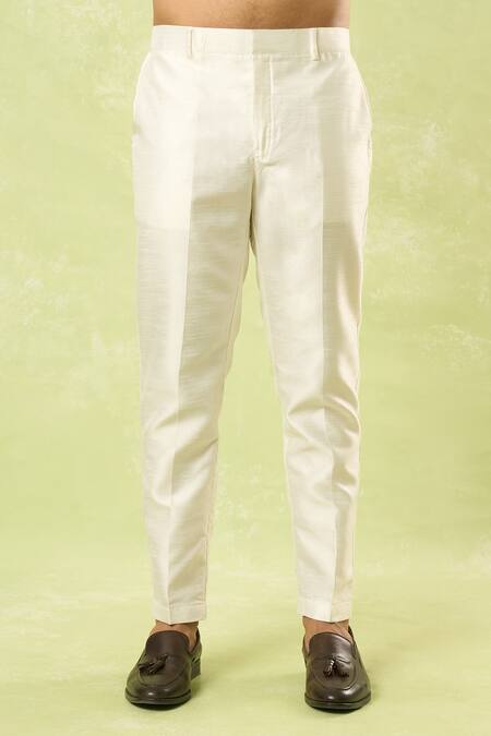 Buy_Arihant Rai Sinha_Cream Embroidery, Sequins Jaal Sherwani Set_Online_at_Aza_Fashions