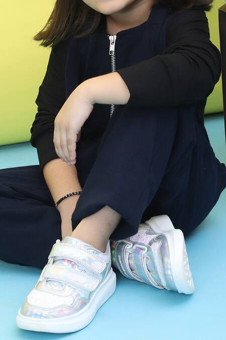 Buy_Petite Pomme_Blue Cotton Navy Front Zip Jumpsuit Set 