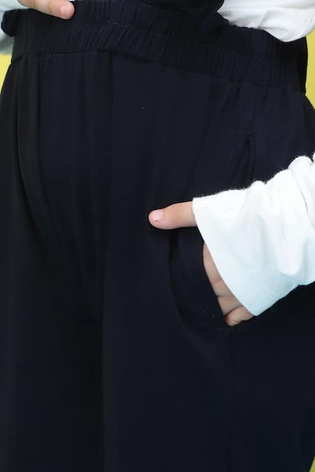 Shop_Petite Pomme_Blue Cotton Ruffles Frilled Jumper And T-shirt Set 