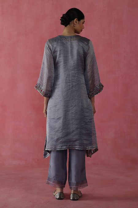 Begum Phirni Zari Silk Kurta Set 