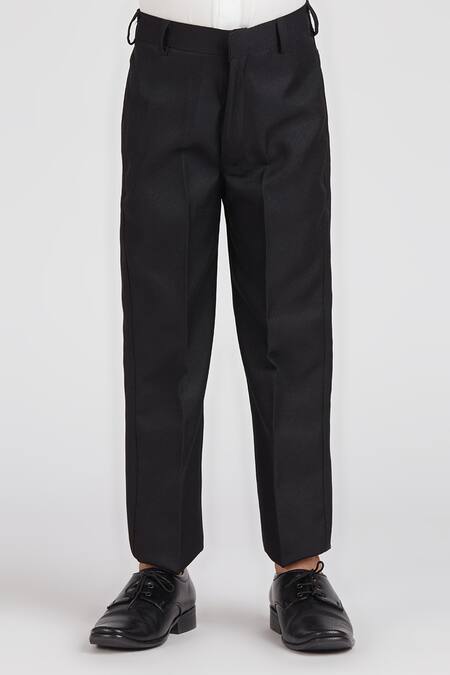 Buy_Petite Pomme_Black Polyester, Cotton Satin, Rayon Solid 5 Pcs Suit Set 