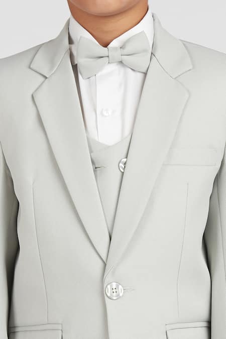 Shop Petite Pomme White Polyester, Cotton Satin Pista Green Solid 5 Pcs Suit Set Online at Aza Fashions Shop_Petite Pomme_White Polyester, Cotton Satin Pista Green Solid 5 Pcs Suit Set _Online_at_Aza_Fashions