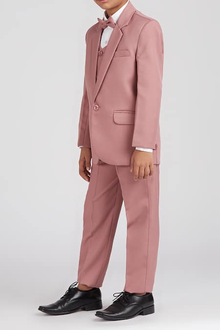 Petite Pomme Pink Polyester, Cotton Satin Solid 5 Pcs Suit Set Online at Aza Fashions Petite Pomme_Pink Polyester, Cotton Satin Solid 5 Pcs Suit Set _Online_at_Aza_Fashions