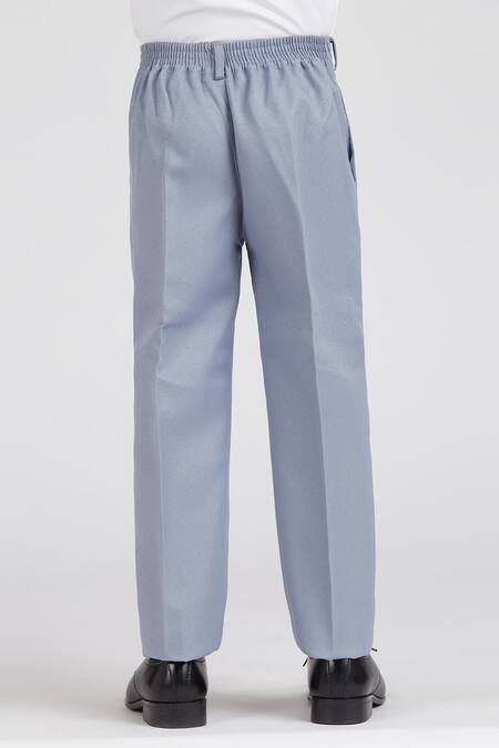 Buy Petite Pomme Gray Polyester, Cotton Satin Solid Grey Suit Set For Boys Online at Aza Fashions Buy_Petite Pomme_Gray Polyester, Cotton Satin Solid Grey Suit Set For Boys _Online_at_Aza_Fashions