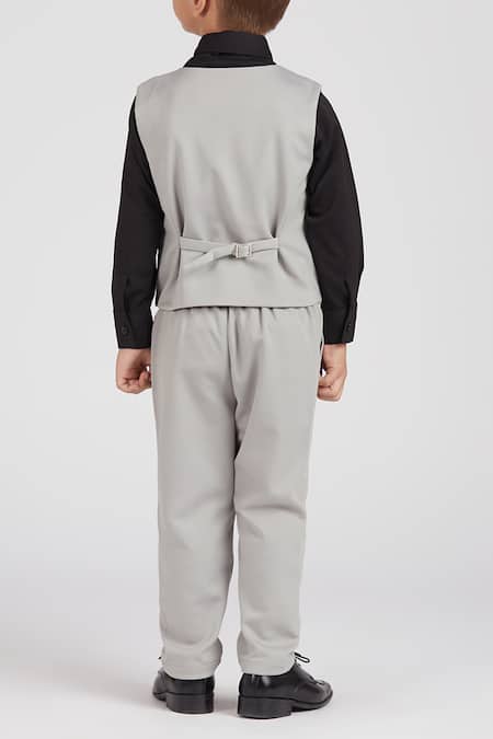 Petite Pomme Elegant Grey Kids Suit Set 