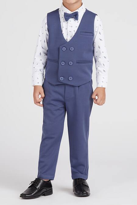 Buy_Petite Pomme_White Cotton Satin, Polyester Kids Island Suit Set _Online_at_Aza_Fashions