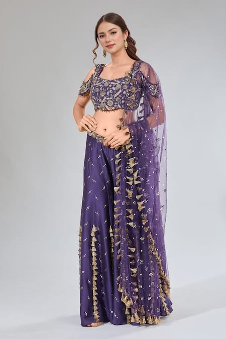 Payal Singhal Embroidered Blouse & Sharara Set 
