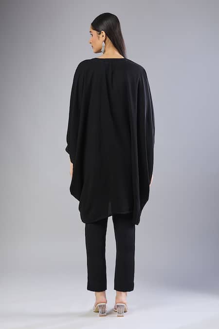 Samyukta Singhania Black Korean BSY Top & Pant Set 