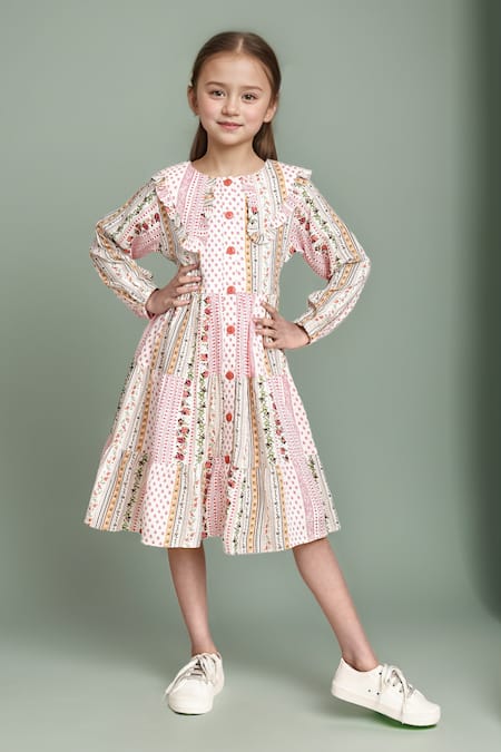 Samyukta Singhania Floral Print Fit And Flare Dress 