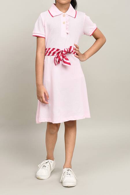 Buy_Petite Pomme_Pink Cotton Girls Dress 