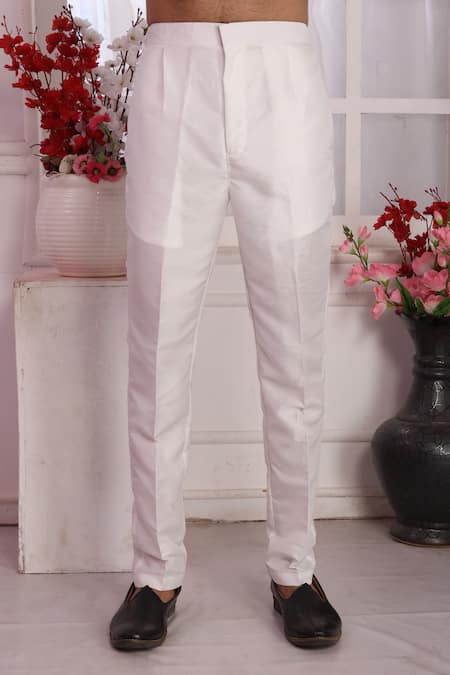 Buy_Arihant Rai Sinha_Cream Silk Embroidery Kurta Set _Online_at_Aza_Fashions