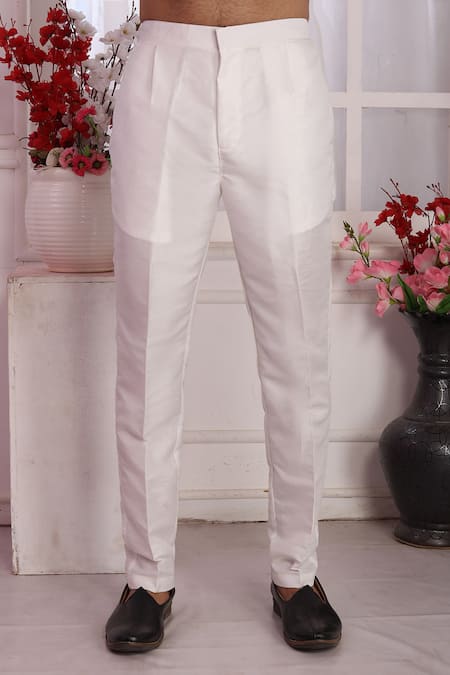 Buy_Arihant Rai Sinha_Wine Silk Embroidery Kurta Set With Aligadhi Pant _Online_at_Aza_Fashions