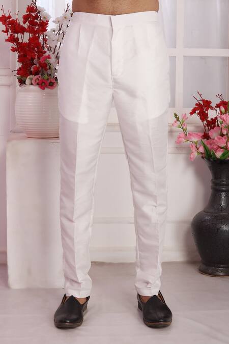 Buy_Arihant Rai Sinha_Wine Silk Embroidery, Mirrors Straight Kurta Set With Aligadhi Pant 