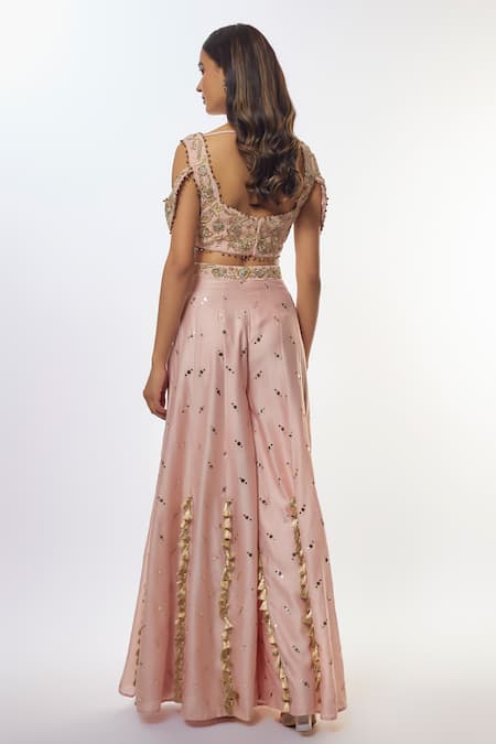 Payal Singhal Embroidered Choli & Sharara Set 