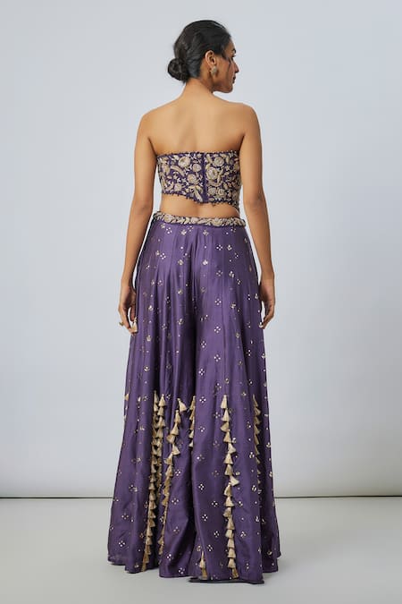 Payal Singhal Embroidered Choli & Sharara Set 