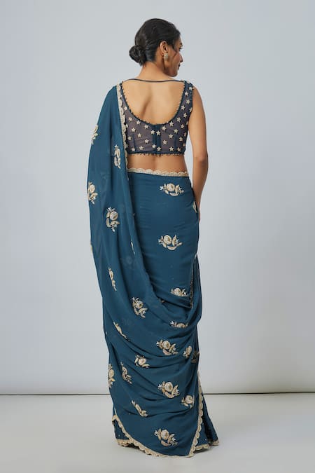 Payal Singhal Embroidered Choli & Saree Set 