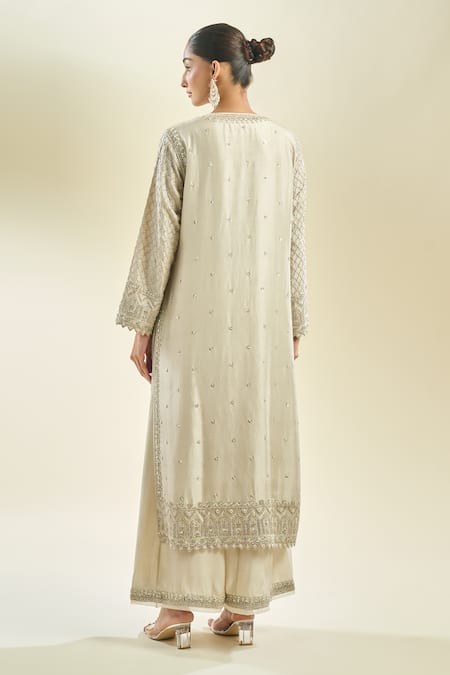 Anushree Reddy Floral Embroidered Kurta Pant Set 