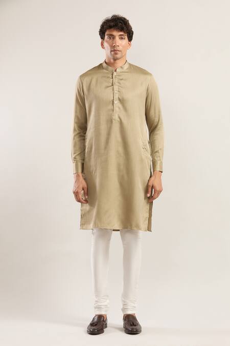 Shop Rng Safawala Beige Cotton Mirrors, Embroidery Bandhgala Kurta Set Online at Aza Fashions Shop_Rng Safawala_Beige Cotton Mirrors, Embroidery Bandhgala Kurta Set_Online_at_Aza_Fashions