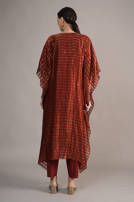 Joy Mitra Hand Embroidered Kaftan Set 