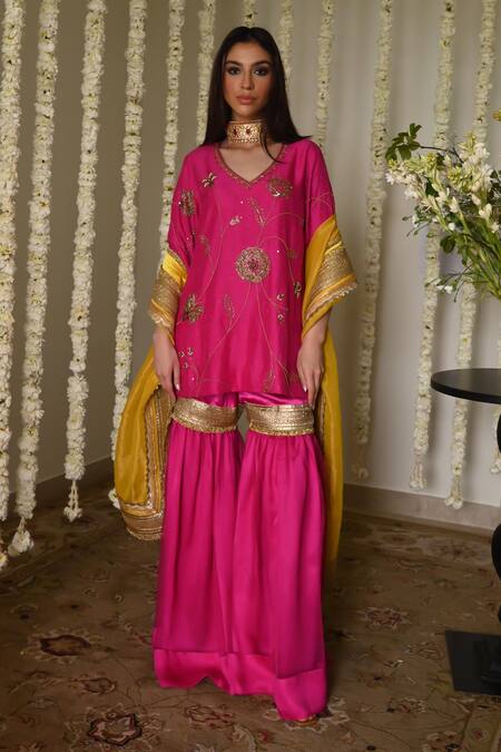 Shorshe Clothing Yellow Handwoven Tissue Amal Dupatta