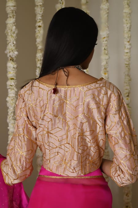 Shorshe Clothing Octa Gota Chanderi Blouse 