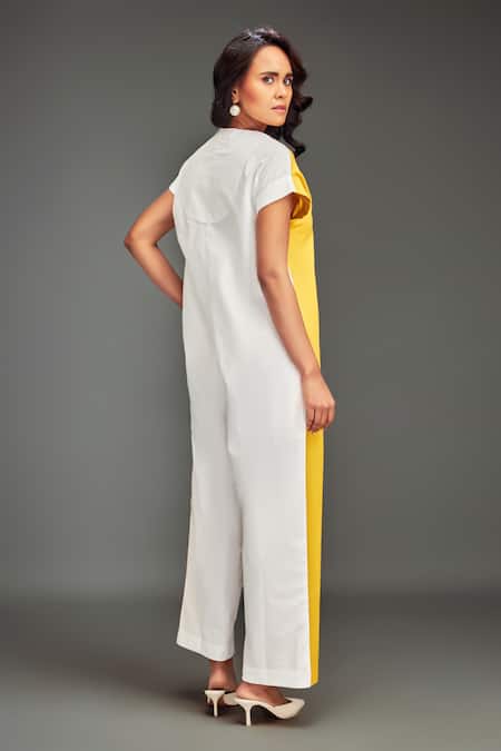 Deepika Arora Two-Tone Cap Sleeve Jumpsuit 
