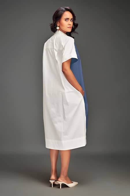 Deepika Arora Color Blocked Midi Dress 