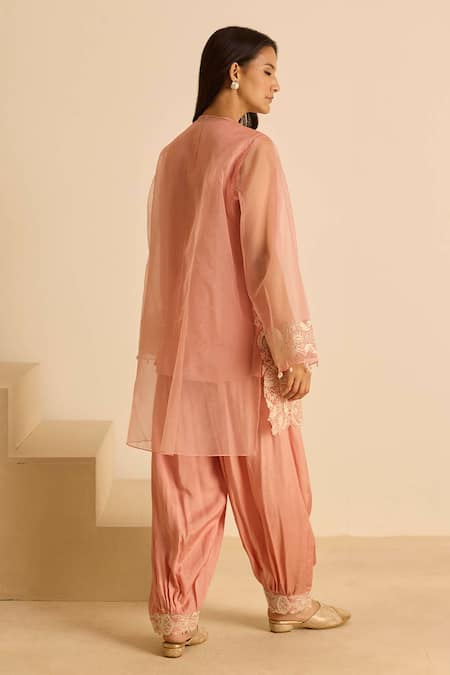 Inej Embroidered Organza Kurta Set 
