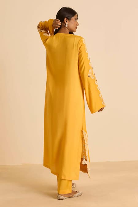 Inej Straight Cut Kurta Set With Dori Embroidery 