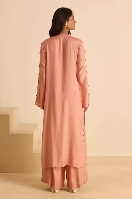 Inej Pink Dori Embroidered Kurta Set 