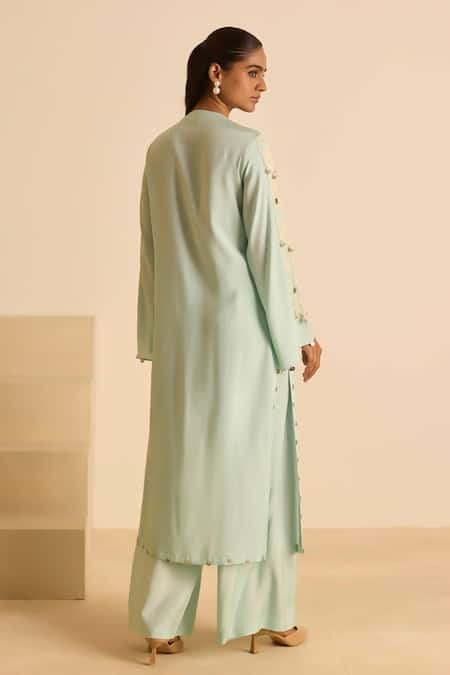 Inej Sky Blue Dori Embroidered Kurta Set 