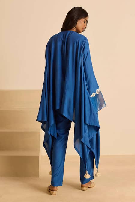 Inej Draped Top & Cigarette Pants Set 