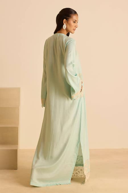 Inej Sky Blue Straight Cut Maxi Dress 
