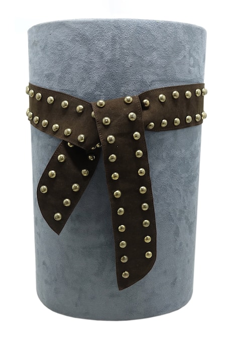 Trov Designer Hand Studded Suede Belt 