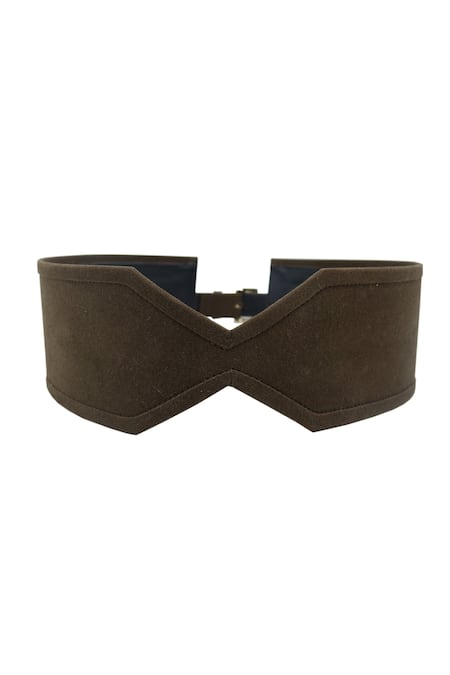 Trov Structured Suede Designer Belt 