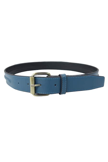Trov Kiki Thin Blue Leather Belt 