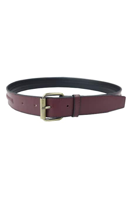 Trov Thin Burgundy Leather Kiki Belt 