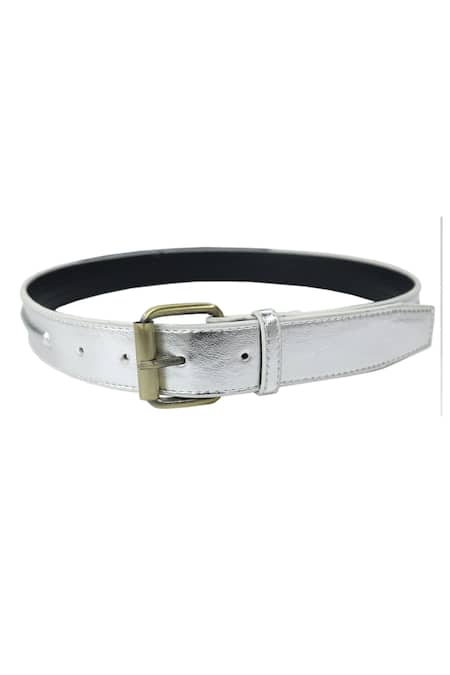 Trov Thin Silver Designer Kiki Belt 