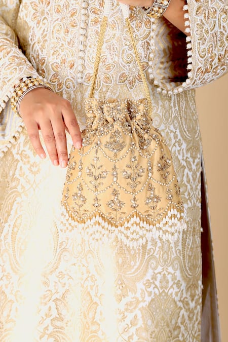 Adora By Ankita Gold Nur Jahan Potli Bag 